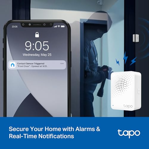 Tapo Door Sensor Starter KIT, Matter Compatible, 3X Smart Door Window Contact Sensor and 1x Smart Hub with Built-in Chime, Smart Automation, Real-Time Notification, T31 KIT by Tapo - Image 7