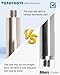 Vondynote Set of 2 Speaker Poles for Subwoofer 35mm Speaker Pole Mount Height Adjustable Fits M20 Threaded Mount