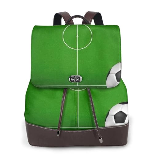 Sac à dos en cuir pour femme chic au design Soccer chic et finitions soignées