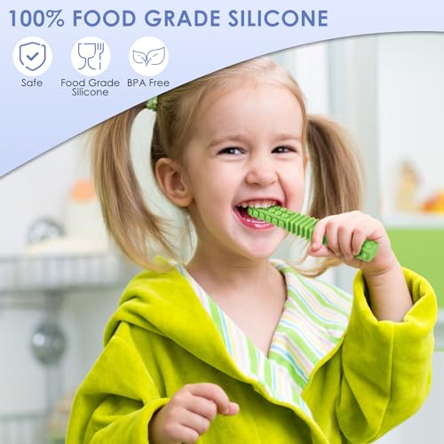 Image of ERKOON Sensory Chew Toys for Autistic Children, 5 Pack Silicone Chewy Tube Oral Motor Tools for Sensory Kids with Autistic, Biting ADHD, SPD, Nursing Teething Toys
