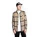 Volcom Men's Caden Plaid LS Khaki XL