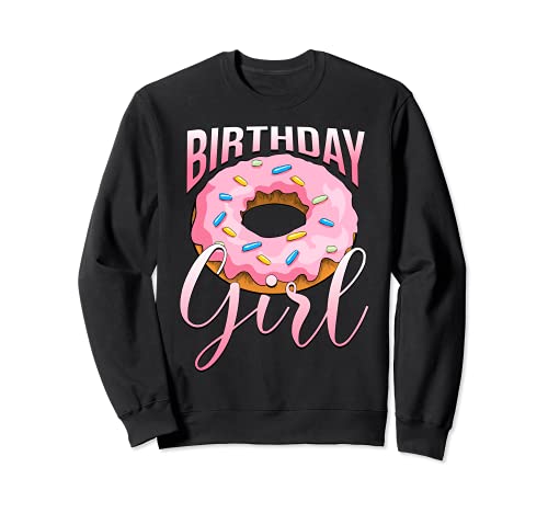 Birthday Girls Donut T-shirt pour femme Famille Matching Daughter Sweatshirt