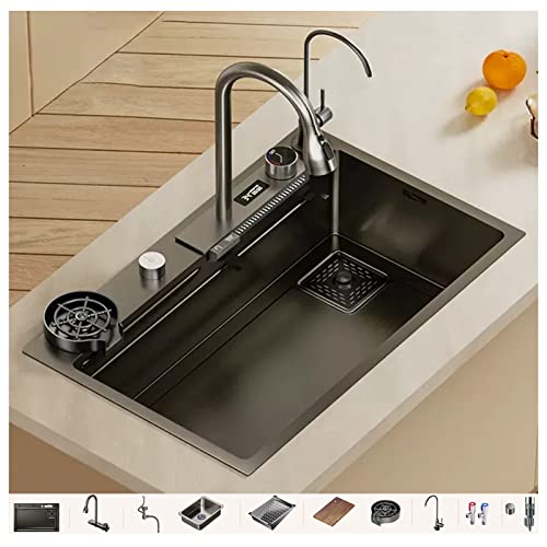 Évier de camping-car multifonctionnel en inox noir pour vos voyages - 2