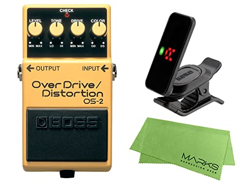 BOSS �{�X - OverDrive�^Distortion OS-2 + KORG Pitchclip 2 PC-2 + �}�[�N�X�I���W�i���N���X �Z�b�g
