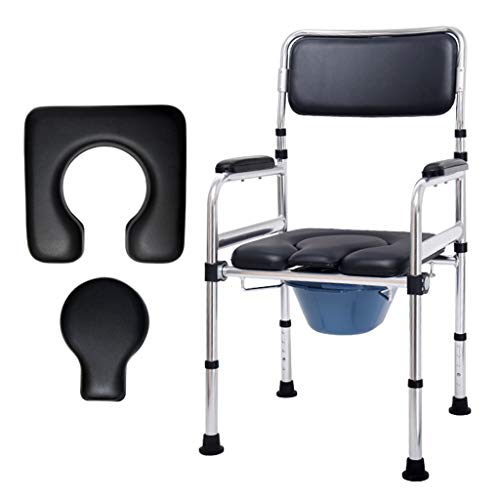 el Cajón Rodante en la Cama de la Silla de Ducha para Ancianos con Ruedas de la Silla de Inodoro Amortigua el Asiento Del Inodoro para Ancianos, Discapacitados, Discapacitados, Sillas de Ruedas Del B