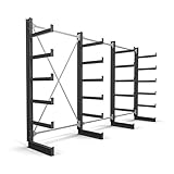 EINSATZGEBIET: Das STIER Kragarmregal ist optimal für die Lagerung von Profilen, Rohren und Stäben geeignet. Die angeschweißten Kragarme sind mit einer Abrollsicherung ausgestattet. Die Bestückung und Entnahme ist mit Regalbediengeräten und Flurförderfahrzeugen möglich.