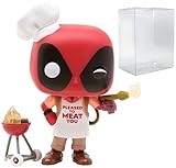 POP Marvel: Deadpool 30th - Backyard Griller Deadpool Funko Vinyl Figure (Bundled with Compatible Box Protector Case), Multicolor, 3.75 inches