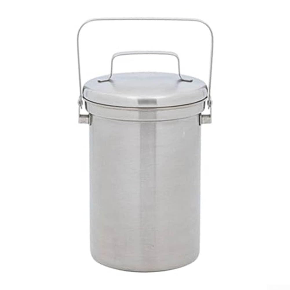 Poubelle en acier inoxydable 3L compacte argentée pour comptoir de cuisine