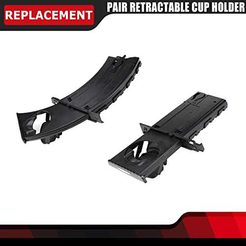 Par de portavasos retráctiles laterales compatibles BMW Serie 3 miniatura 4