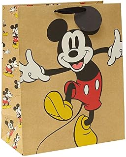 Mickey Mouse Large Gift Bag - Disney Large Gift Bag - Gift Bag for Him - Gift Wrap for Her - Gift Wrapping for Kids - Birthday Gift Bag - Celebration Gift Bag