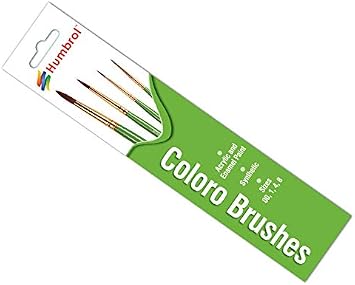 Humbrol AG4050 Coloro Paint Brushes Sizes 00،1،4،8