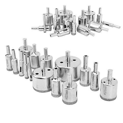 Juego de 15 brocas diamantadas para vidrio y cerámica miniatura 6