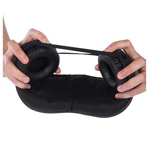 Sleep Mask (with Ear Muffs) for Sleeping Black Hibermate - Luxury Eye Mask with Ear Muffs. Blocks Light and Reduces Noise, Perfect Gift for Shift Workers. Includes Bonus Carry Bag.