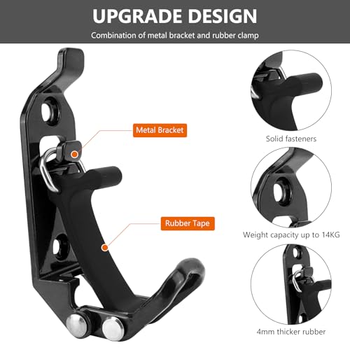 Schaufelhalter Dachträger, 2 Stück Schaufel Halterung Mit Muttern Und Schrauben, Spannverschluss, Schaufel Halterung für Dachträger, Dachträger Zubehör Wandmontagehalterungen für Auto Boot (Schwarz)