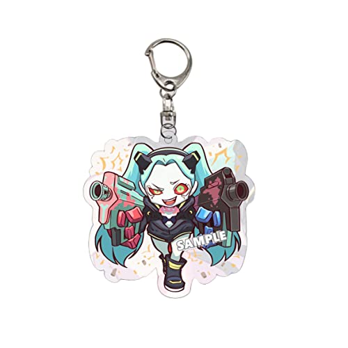 LAVVICHA Anime Rebecca Acrylic Keychain for Cyber Edgerunners Rebecca Bag