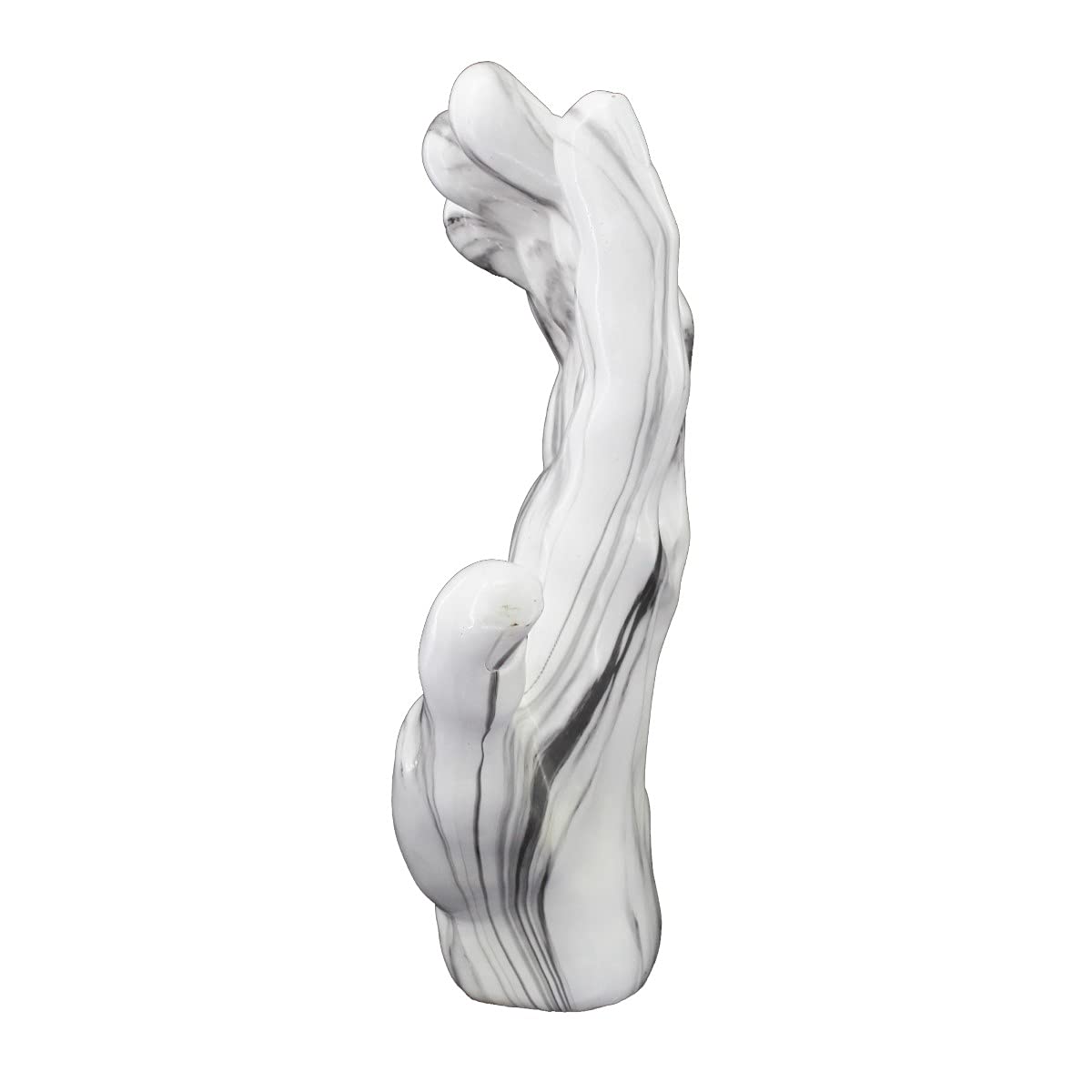 Vidal Regalos Figura decorativa a mano, effetto marmo bianco, 35 cm