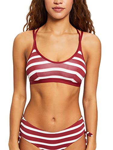 ESPRIT Damen Brela Beach Rcs Pad.top Bikini, Dark Red 3, 34