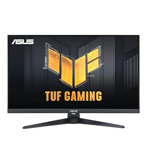 ASUS TUF Gaming VG328QA1A - 31, 5 Zoll Full HD Monitor - 170 Hz, 1ms MPRT, FreeSync Premium, GameFast Input, ELMB Sync - VA Panel, 16:9, 1920x1080, DisplayPort, HDMI, Speaker, Schwarz