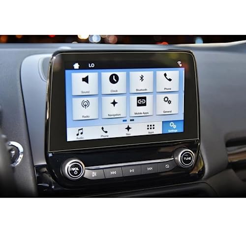 Film protection LCD Ford Ecosport évitant les rayures du verre trempé de navigation 8"