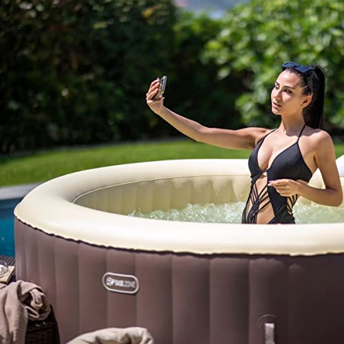 EASE.ZONE SPA Whirlpool aufblasbar, beheizt, 4 – 6 Personen, Braun