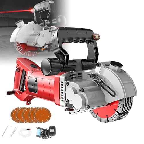 Rainureuse murale 5500W profondeur 40 mm outil de coupe béton rouge
