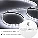 imenou Dimmable Led Strip Lights Kit, Vanity Makeup Mirror Lights Under Cabinet Closet Light Daylight White LED Ribbon Lights with UL Listed Power Supply 12V for Home Decoration 16.4feet/5m