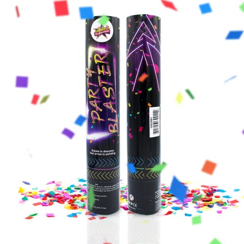 Jake's Celebrations Colorful Confetti Cannon – Compressed Air Confetti Poppers – Easy To Use Funny Confetti Shooters – Confetti Cannons For Weddings, Parties & Holidays (Set Of 12)… #TOP1