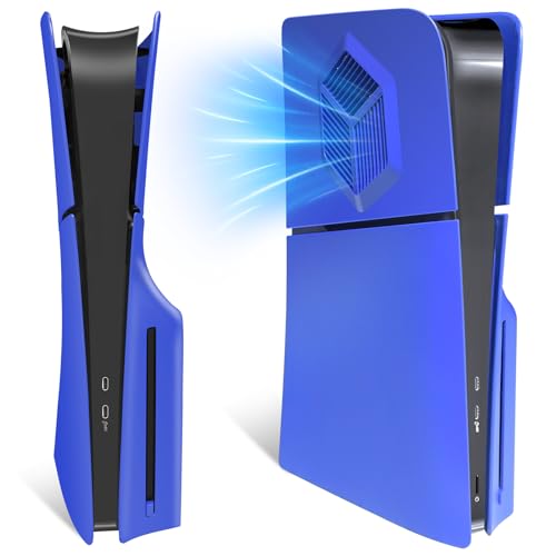 Façade PS5 Slim avec aérations arVin pour un salon de jeu moderne et épuré