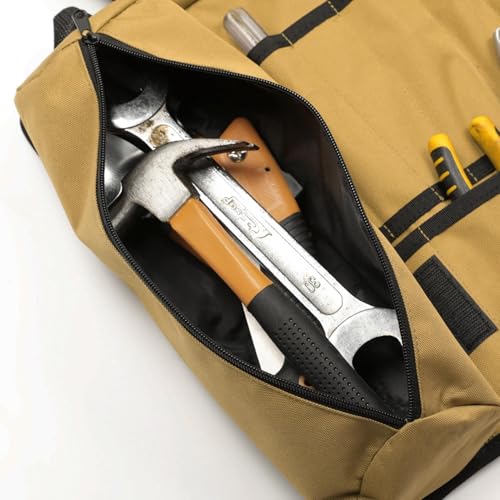Sac à outils enroulable suspendu pour optimiser l'espace de votre atelier