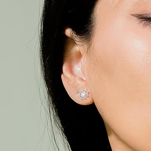 Boma Jewelry Sterling Silver Spider Web Stud Earrings 5