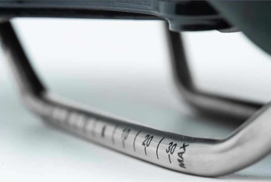 BiSaddle Hurricane Short Nose Bicycle Saddle, Adjustable Sit Bone Width, Black with Titanium Rails Pain-Free, Custom Fit Comfort