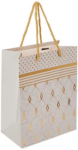 Servewell Gift Bag -Gold Design Small (18 * 23 * 8) cm Assorted Design Color