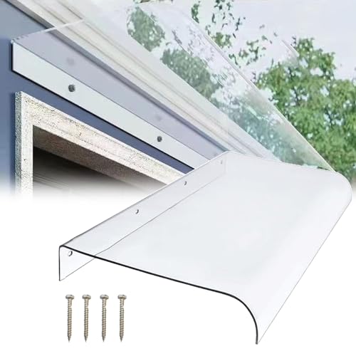 Toldo de patio – Refugio duradero para lluvia con protección UV y cubierta de nieve para espacios al aire libre, diseño grueso, 50 x 350 cm