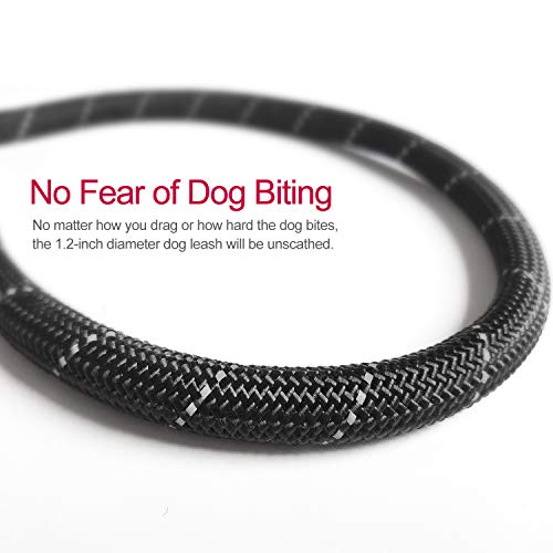 VLDCO 10 FT Strong Dog Leash Extra Heavy Duty Rock Climbing Rope Comfortable Padded Handle Highly Reflective Threads for… - Image 3