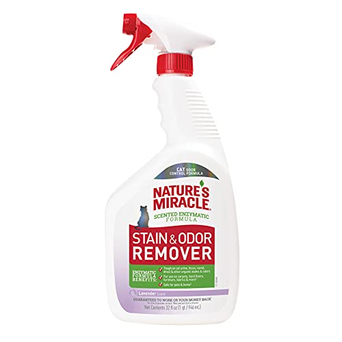 Nature’s Miracle P-96975 Stain and Odor Remover Cat, Odor Control Formula, Lavender Scent