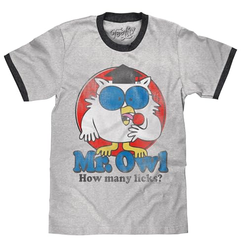 Amazon.com: Tee Luv Men's Mr Owl How Many Licks T-Shirt - Tootsie