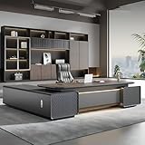 Espace de travail spacieux pour la productivité - Ce bureau moderne offre un espace de travail spacieux en L pour organiser votre ordinateur portable, vos documents et votre bureau. Profitez d'un environnement épuré qui favorise la concentration et la productivité pendant le travail, les réunions et les tâches créatives.