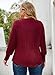 Siddhe Plus Size Red Sweater for Women Puff Long Sleeve Tops Square Neck Tunic Knit Casual Trendy Womens Christmas Fall Fashion Clothes Loose Warm Winter (Dark Red,4XL)