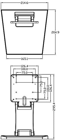 Miniatura 7 de WEARSON Soporte de monitor LCD ajustable individual Soporte de escritorio plegable VESA Monitor con orificio VESA 2.953x2.953 in 3.937x3.937 in