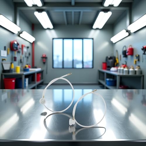 Image of 2 PCS White 360 Degree Nozzle Extension Hose Fit For Aerosol Cans Spray,Body Repair Paint Spray Guns