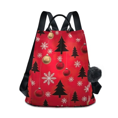 Sac à dos antivol femme blanc motif flocon de neige chic