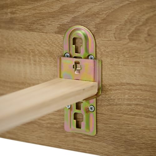 Homestyle4u Komfortbett Bett Senioren Seniorenbett 90x200 Komforthöhe Natur Holz erhöhter Einstieg extra hoch