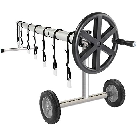 VINGLI Aluminum Solar Pool Cover Reel Set Cover