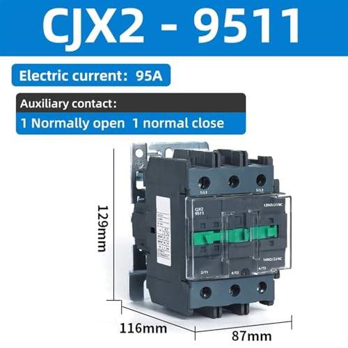 Contactor CJX2-9511 380V evita caídas de tensión industrial 2