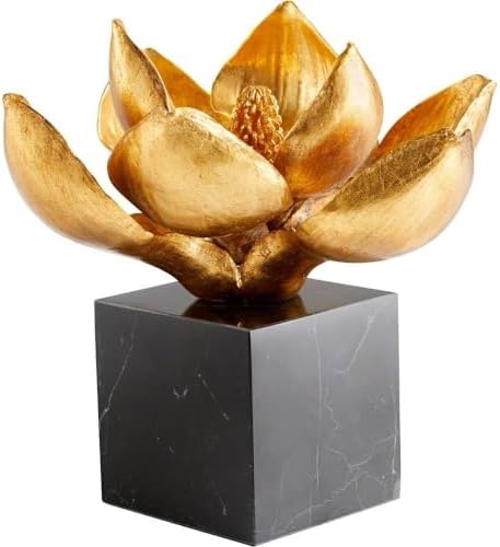 Edelweiss Sculpture | Gold And Black