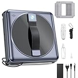 Dufuso Fensterputzroboter mit Fernbedienung, 4-Düsen-Wassersprüher, 5000PA...