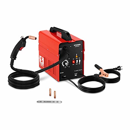Stamos Máquina De Soldar MIG/MAG De Hilo Tubular Soldador Flux S-MAG 120 FL (120 A / 230...