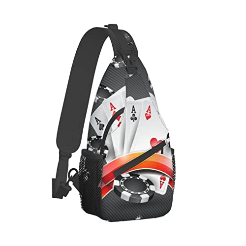 Poker Tournament Crossbody Sling Backpack Sling Bag Chest Bag Shoulder Bag Casual Day Pack For Unisex2