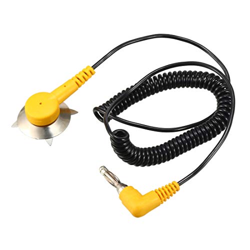 Image of uxcell Mat Grounding Banana Plug ESD Anti Static Cord Ground Strap 1.5M
