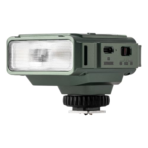 VILTROX Mini Kamerablitz für Nikon Kamera, TTL-Blitz GN16,1800mAh Akku,26W/s Vollleistung,1s Recycle,S1/S2 optische Steuerung Kompatibel mit Nikon,Grün(Z3-N)